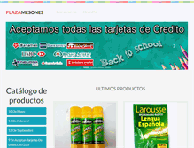 Tablet Screenshot of plazamesones.com